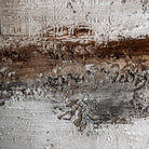 Lienzo artesanal marrón Orilla