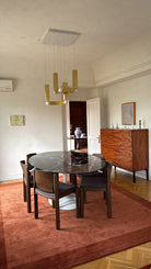 Lote de 6 sillas Paola de fresno nogal y lino - Tacchini