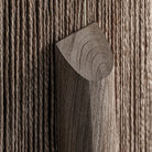 Macetero de madera de mango y rafia Alcornoque pequeño
