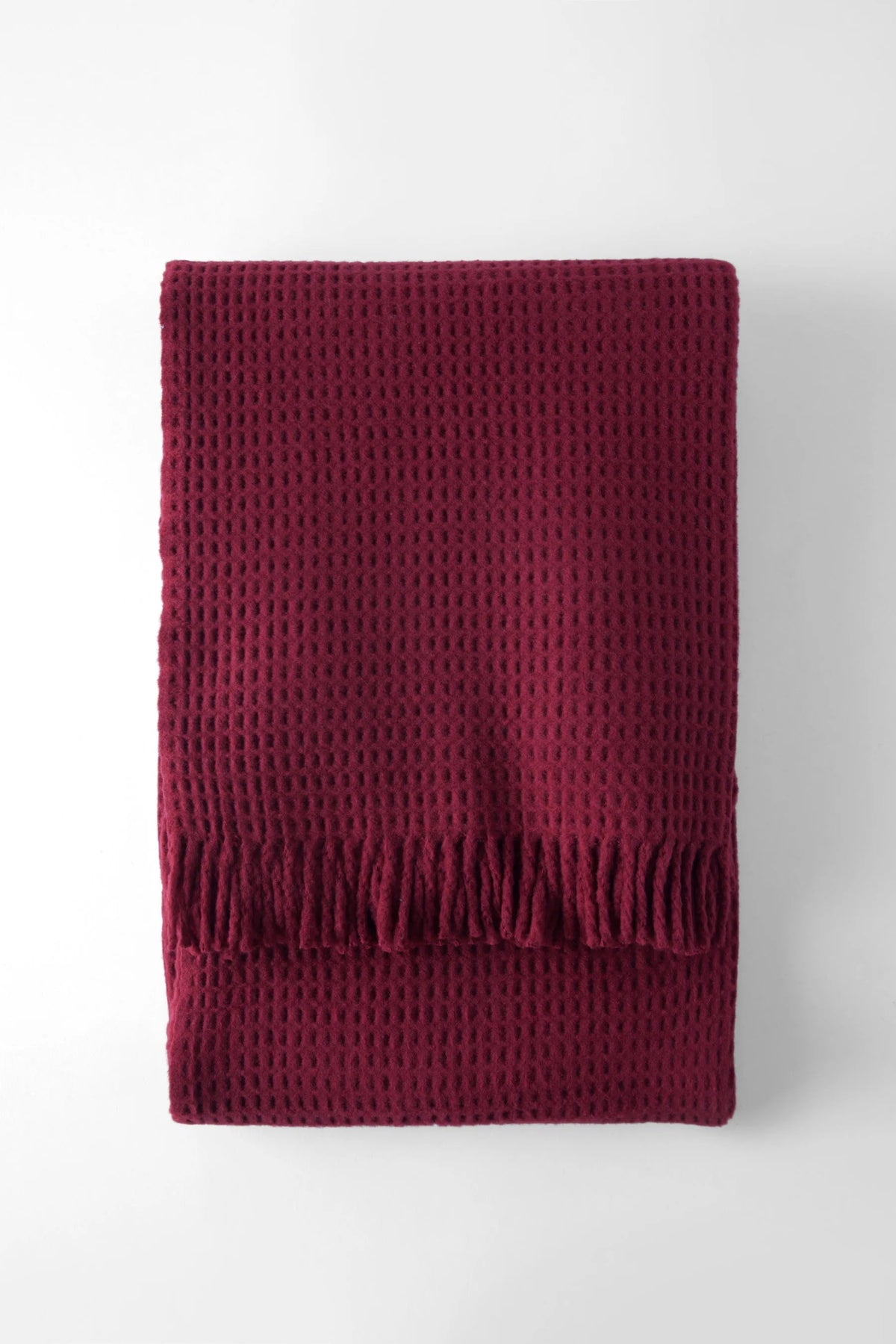 Manta de Invierno Winter Plaid Basics Waffle - pino_y_jacaranda