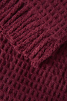 Manta de Invierno Winter Plaid Basics Waffle - pino_y_jacaranda