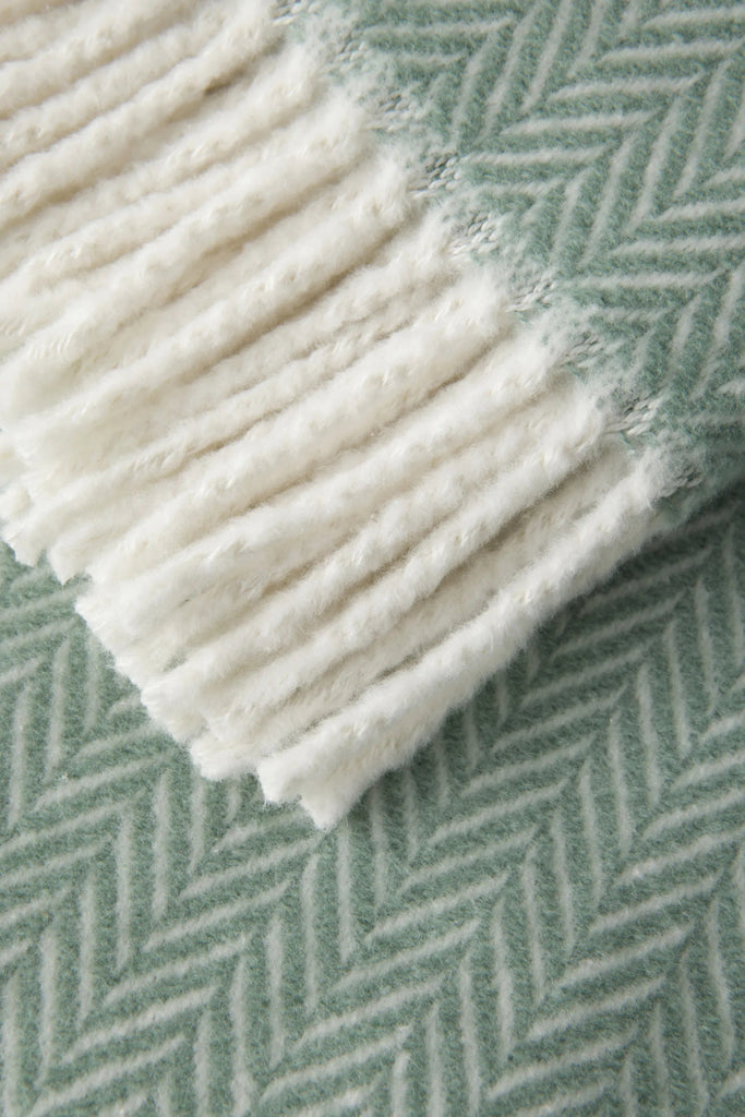 Manta de Invierno Winter Plaid Espigas Skyline - pino_y_jacaranda