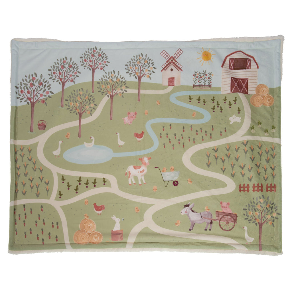 Manta Infantil Granja - pino_y_jacaranda