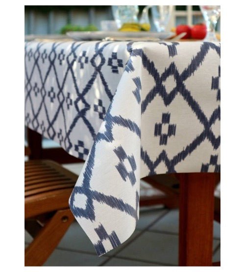 Mantel Antimanchas de Resina Llengua Azul Oscuro - #pino_y_jacaranda#