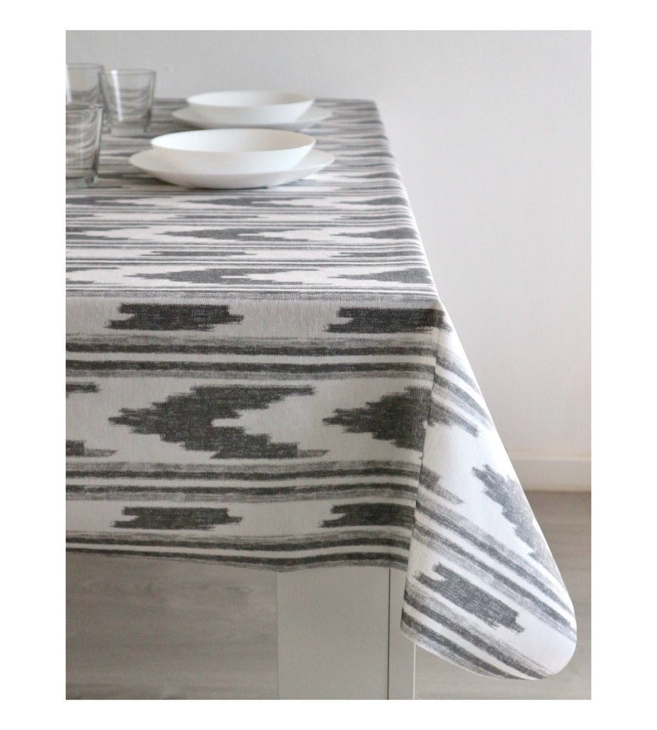 Mantel Antimanchas de Resina Llengua Gris - #pino_y_jacaranda#