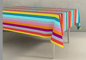 Mantel Antimanchas de Resina Raya 3 - #pino_y_jacaranda#