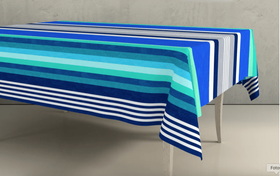 Mantel Antimanchas de Resina Raya 4 - #pino_y_jacaranda#