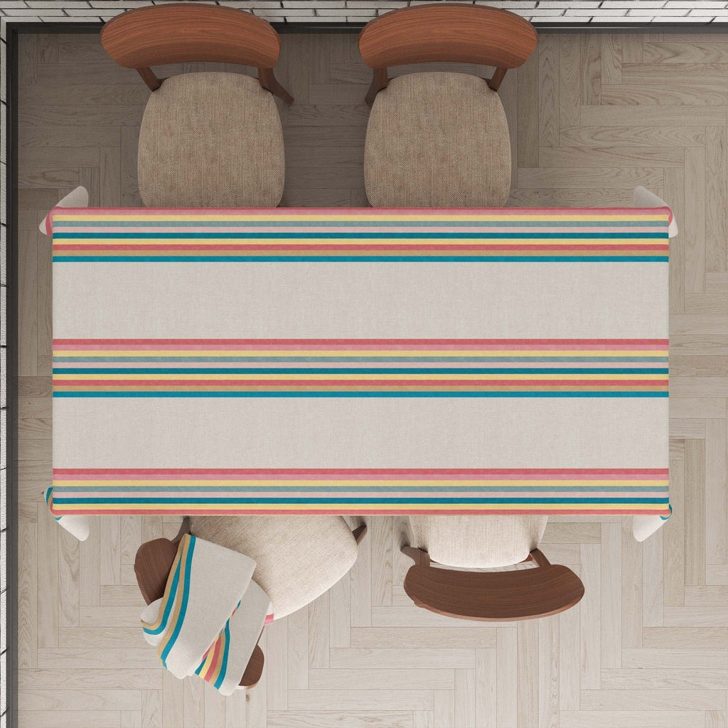 Mantel Antimanchas de Resina Raya 5 - #pino_y_jacaranda#