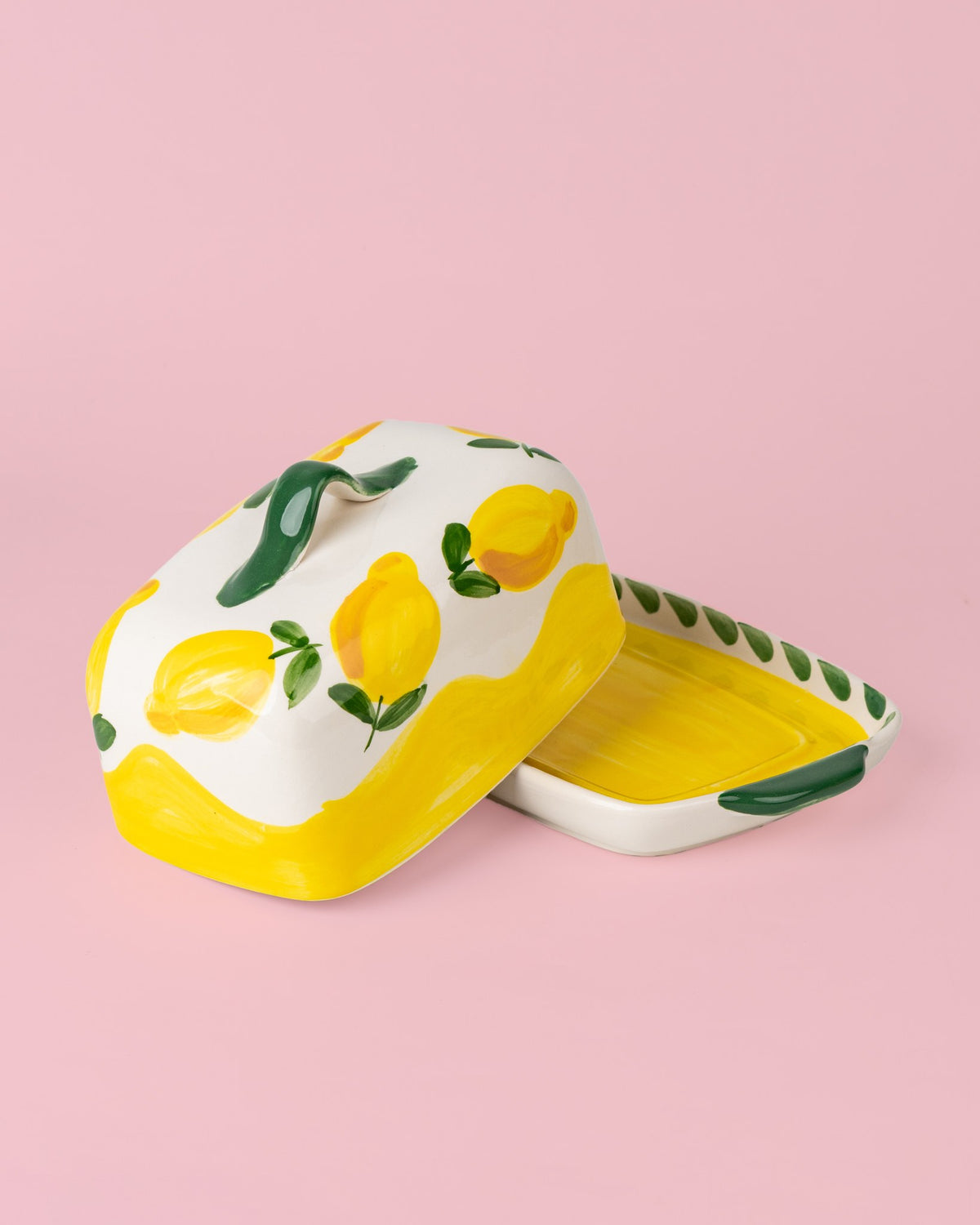 Mantequillera de cerámica Limone 19 cm