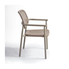 Silla de comedor de exterior de aluminio y cuerda trenzada Elantxobe