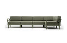 Sofá rinconera de polipropileno Maximo Nardi – Verde