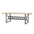 Mesa de comedor natural de pino y hierro Obenque
