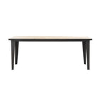 Mesa de comedor natural de pino y hierro Estay