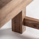 Mesa alta de comedor de madera recuperada Laujar