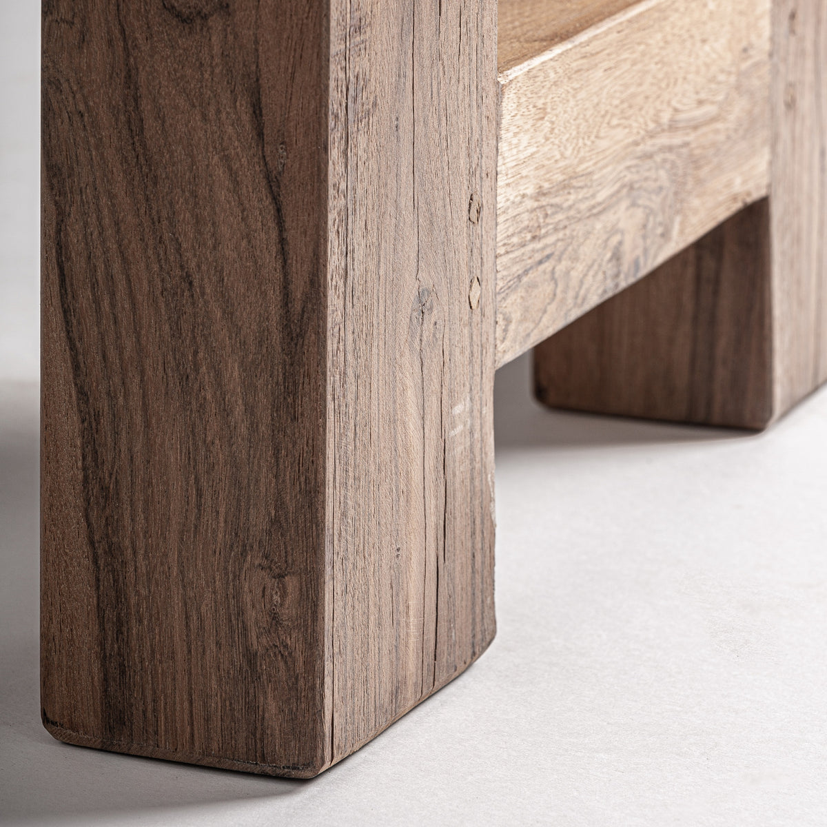 Mesa alta de comedor de madera recuperada Laujar