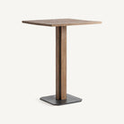 Mesa alta de mango e hierro Bérchules 75 x 75 cm