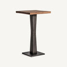 Mesa alta de mango e hierro Pitres 60 x 60 cm