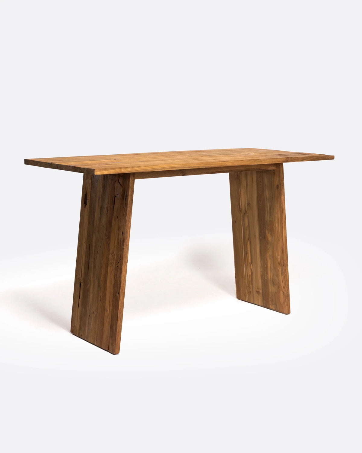 Mesa alta de teca reciclada Erosi