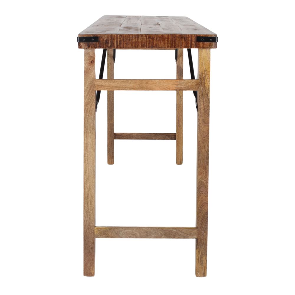Mesa alta plegable de madera envejecida Alfredo