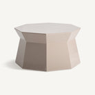 Mesa auxiliar baja de madera DM crema Azucena