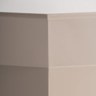 Mesa auxiliar baja de madera DM crema Azucena