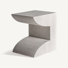 Mesa auxiliar de cemento blanco roto Annaba