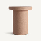 Mesa auxiliar de cemento Sorbas terracota