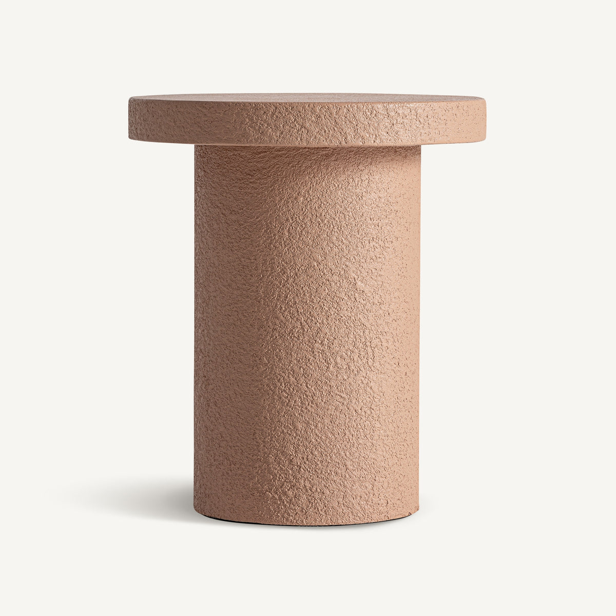 Mesa auxiliar de cemento Sorbas terracota
