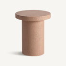 Mesa auxiliar de cemento Sorbas terracota