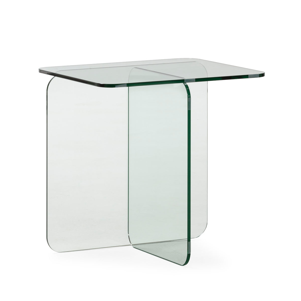 Mesa auxiliar de cristal Pefki