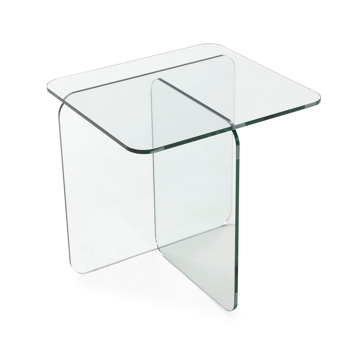 Mesa auxiliar de cristal Pefki