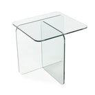 Mesa auxiliar de cristal Pefki