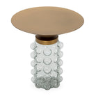 Mesa auxiliar de cristal y metal Adra
