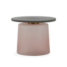 Mesa auxiliar de cristal y metal Boscoreale