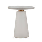 Mesa auxiliar de cristal y metal Imperia