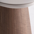 Mesa auxiliar de fresno y cristal beige Avellano
