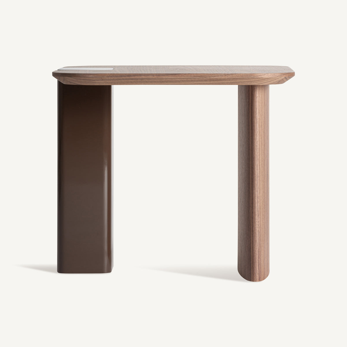 Mesa auxiliar de madera chocolate Oualidia
