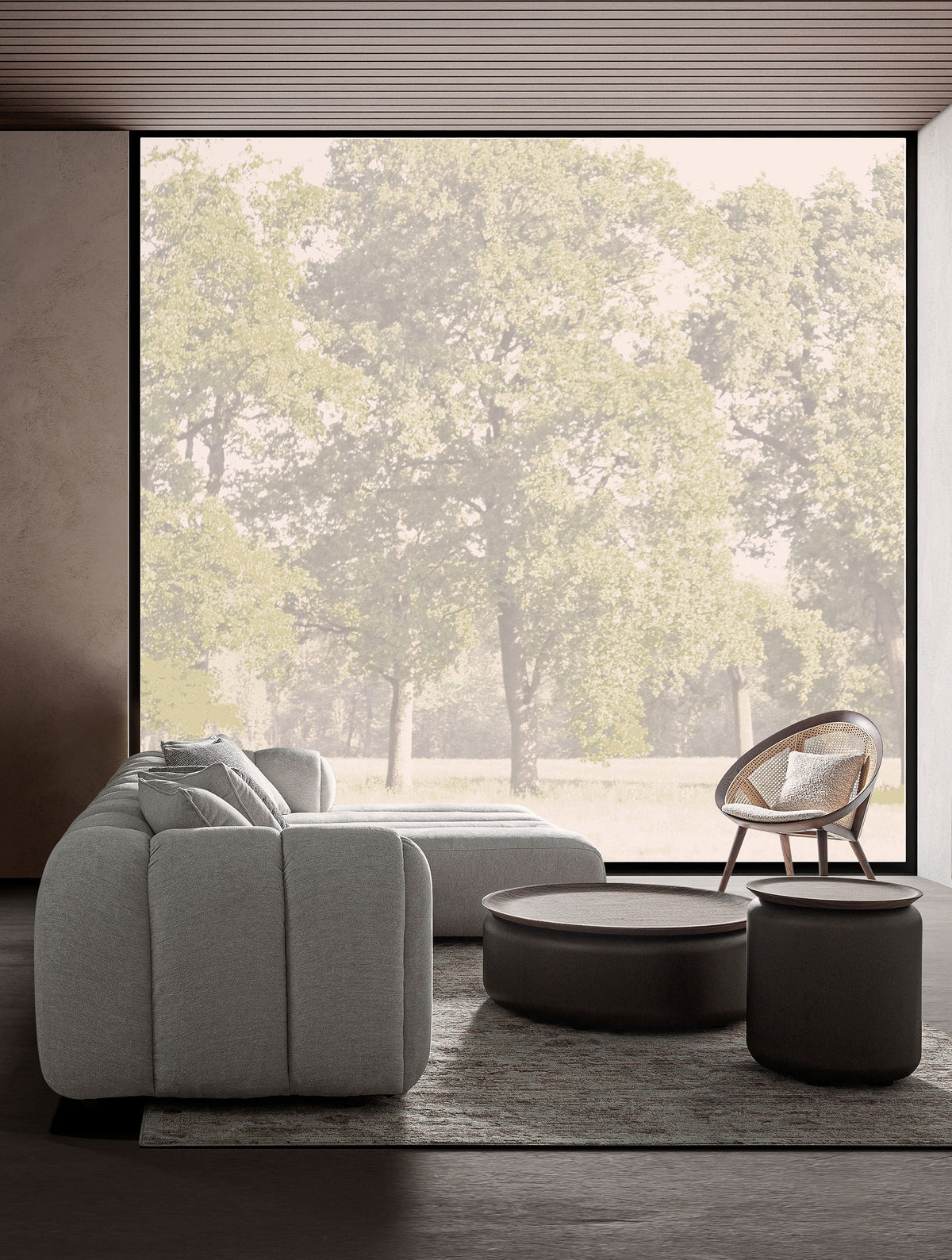 Mesa auxiliar de madera contrachapada Genista