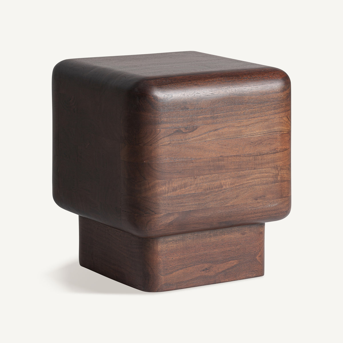 Mesa auxiliar de madera de acacia Lirio