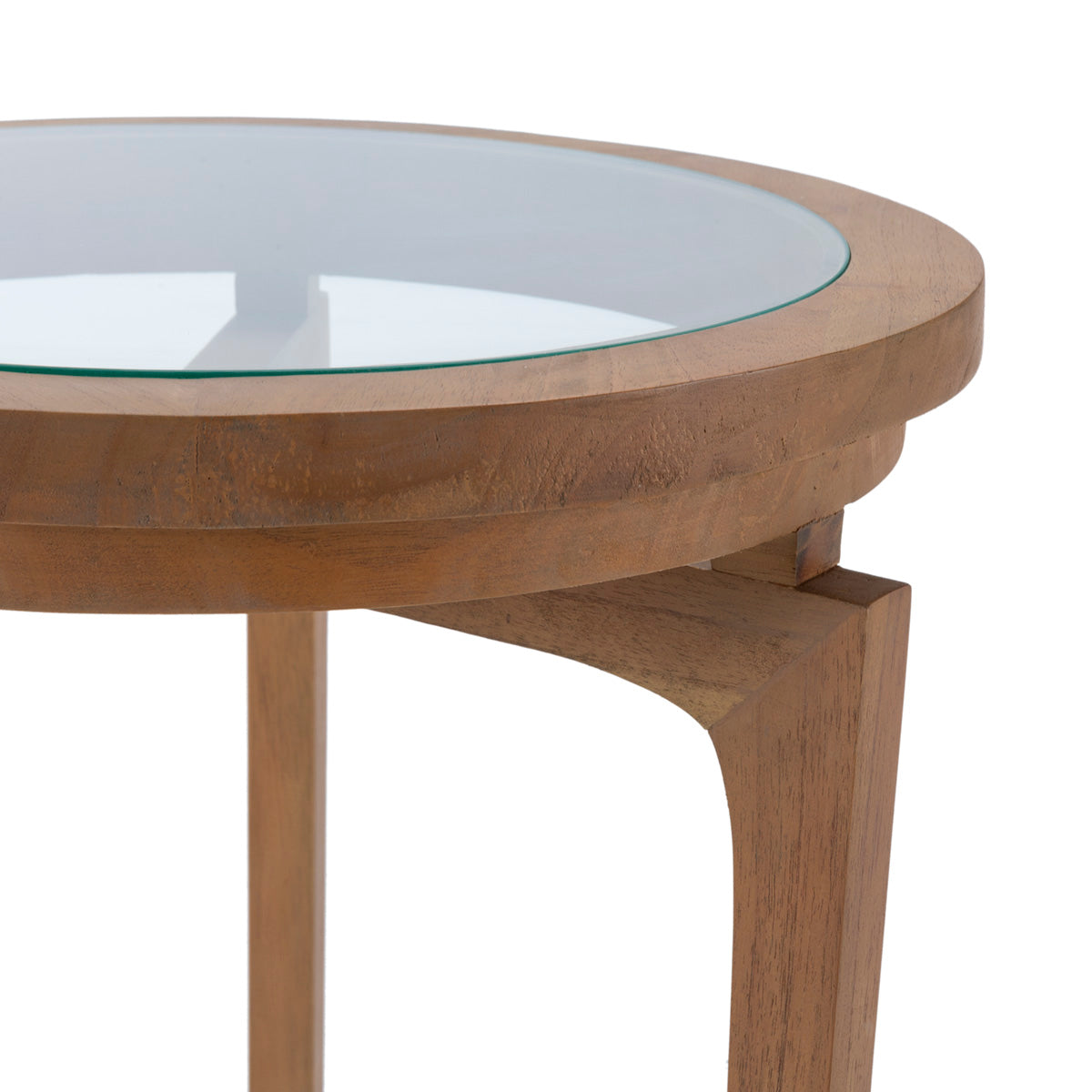Mesa auxiliar de madera de cedro Mentana