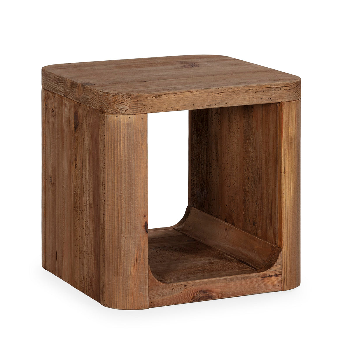 Mesa auxiliar de madera de pino recuperado Benicàssim