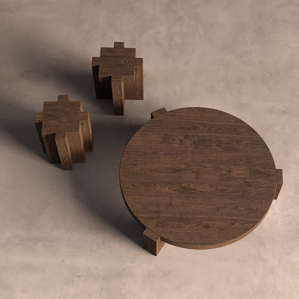 Mesa auxiliar de madera de sal Durillo