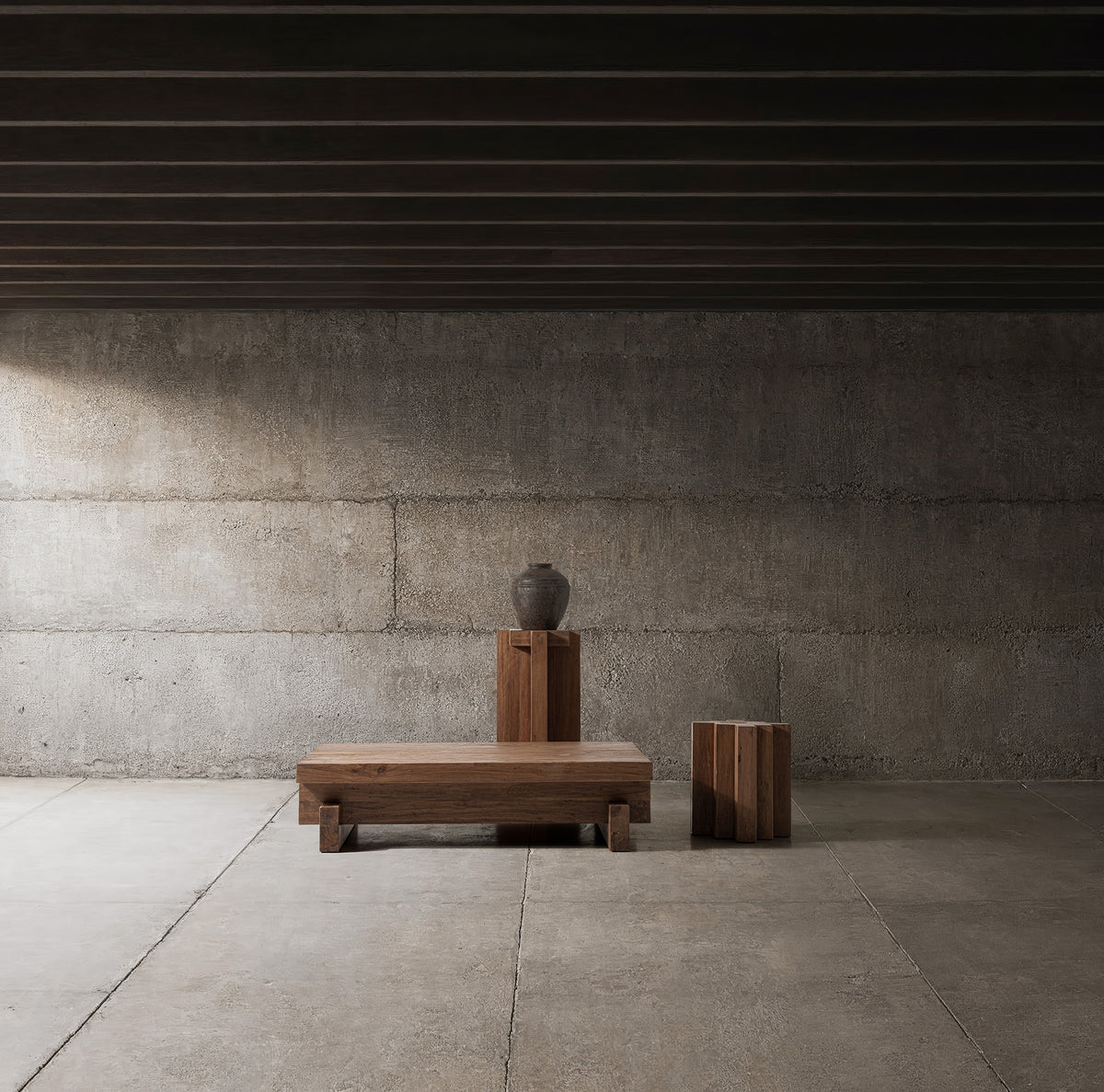Mesa auxiliar de madera de sal Durillo