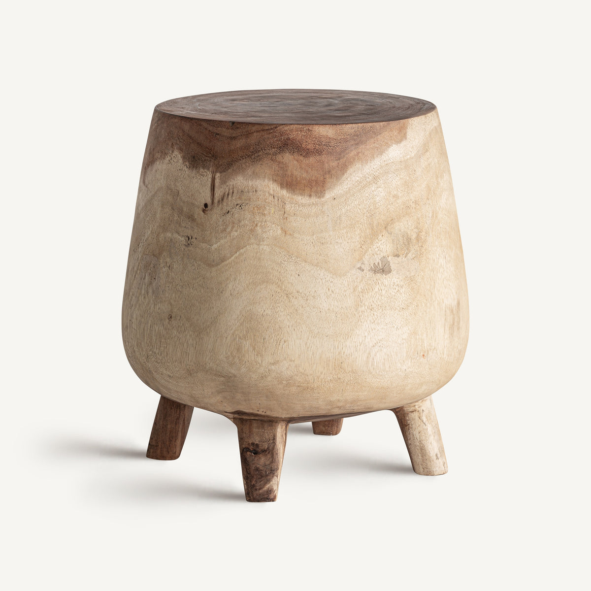 Mesa auxiliar de madera de suar Estepa