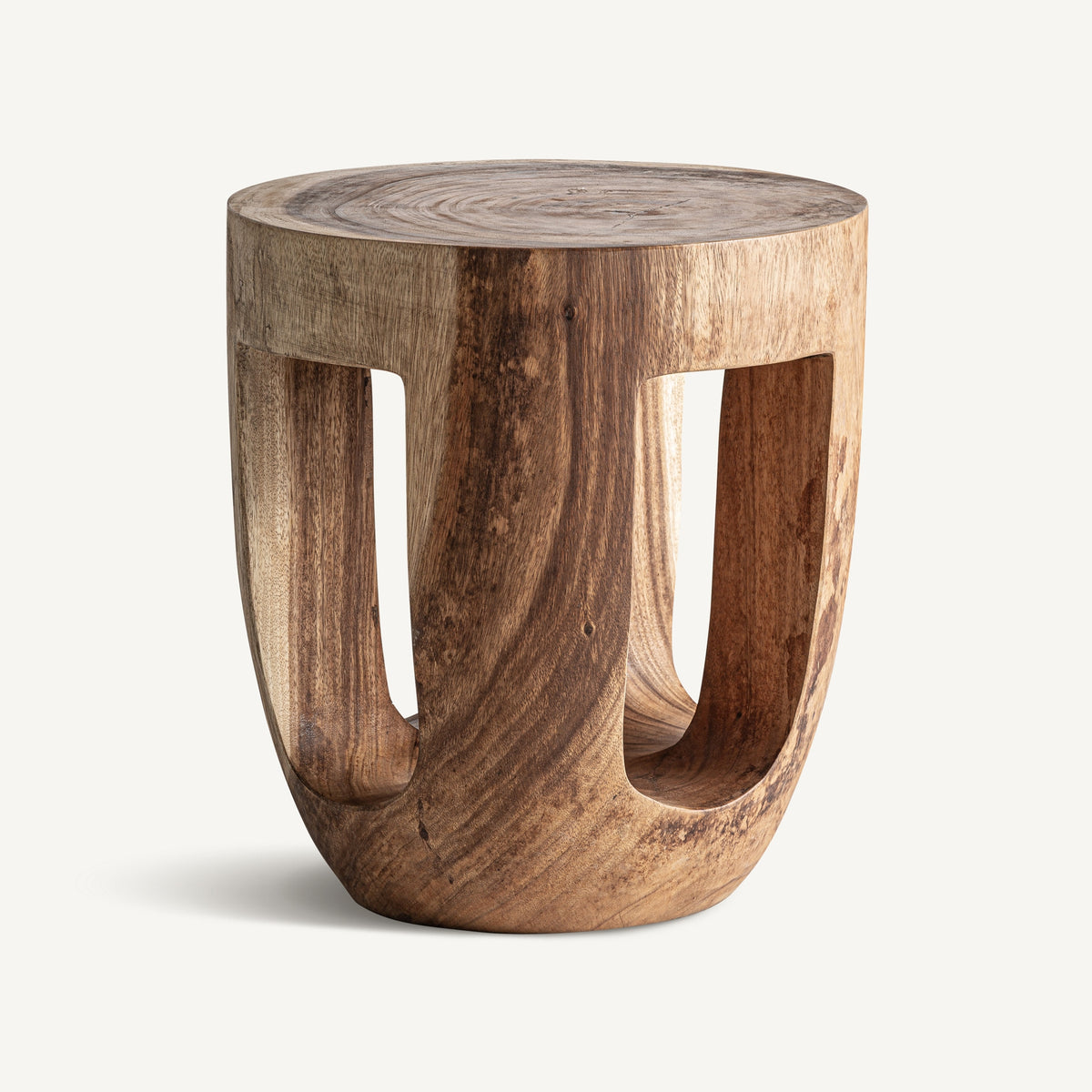 Mesa auxiliar de madera de suar Ifni