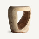 Mesa auxiliar de madera de suar Junco