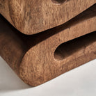Mesa auxiliar de madera de suar Taghazout