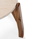 Mesa auxiliar de madera de teca Abrantes