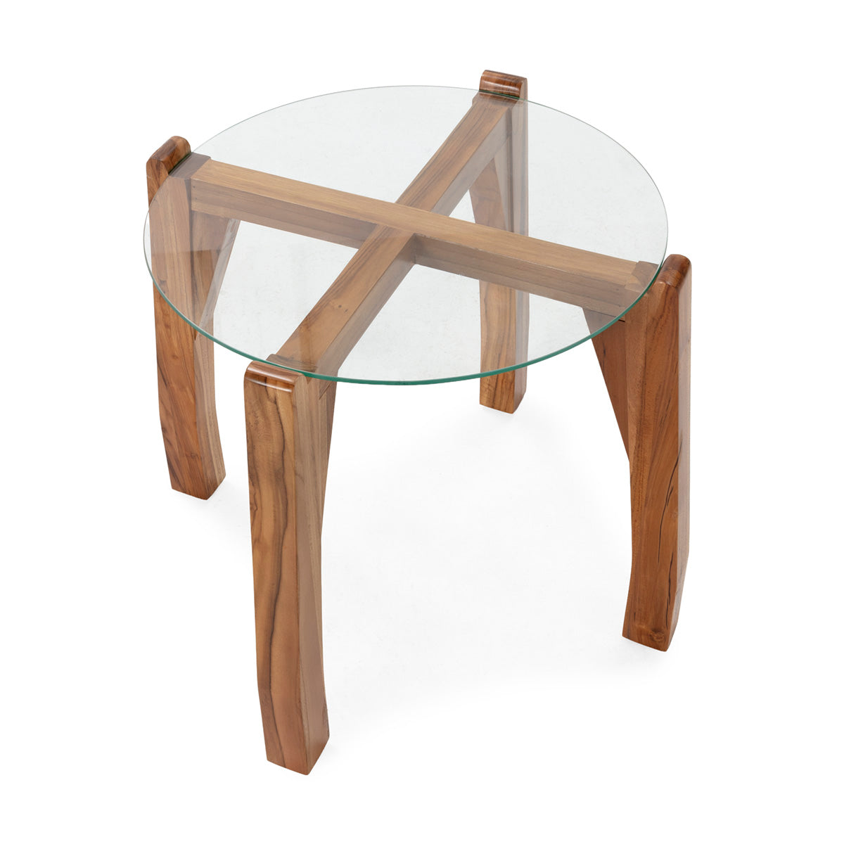 Mesa auxiliar de madera de teca Abrantes