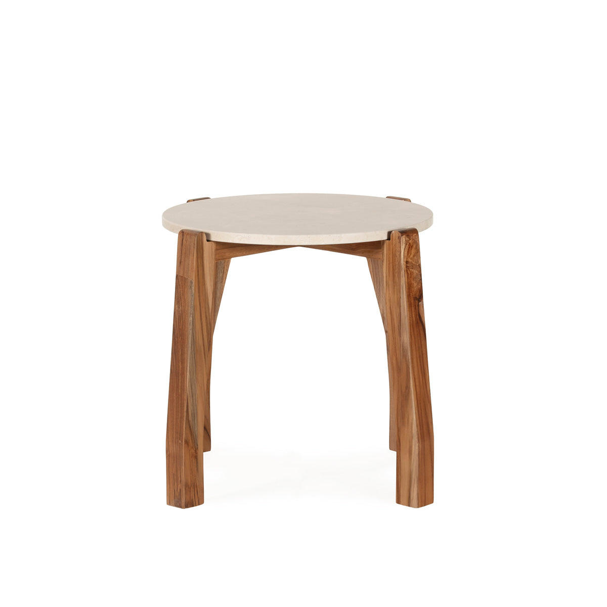 Mesa auxiliar de madera de teca Abrantes